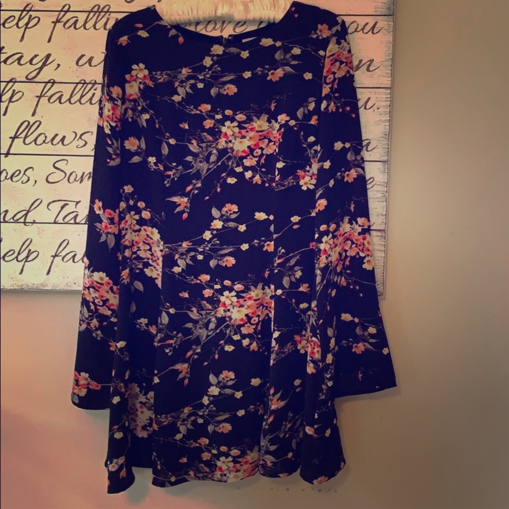 Long Sleeve Floral Dress